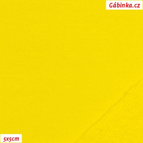Teplákovina s EL 97/3, A - žlutá 1123, 5x5 cm