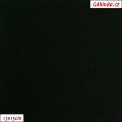 Úplet s EL, B 2197 - Černý, 260 g, šíře 180 cm, 10 cm, ATEST 1