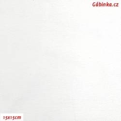 Úplet s EL, B 2372 - Bílý, 260 g, šíře 180 cm, 10 cm, ATEST 1