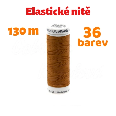 Elastická nit - Mettler SERAFLEX 120 PTT, 130 m, výběr barev