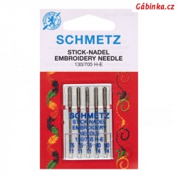 Schmetz needles - EMBROIDERY 130/705 H-E, 75-90, 5 ks