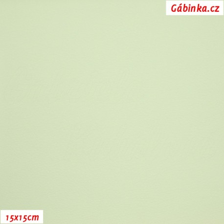 Koženka SOFT 18 - Světlounce zelená, 15x15 cm