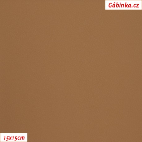 Koženka SOFT 7 - Tmavě béžová, 15x15 cm
