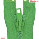Kostěný zip dělitelný, délka 40 cm, 52 Zelený