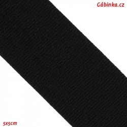 Pruženka plochá, do boxerek - Černá, šíře 30 mm, 1 m