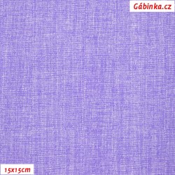Plátno - Lněná půda fialová, šíře 150 cm, 10 cm, ATEST 1
