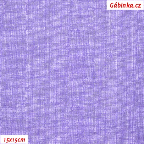 Plátno - Lněná půda světle fialová, Atest 1, šíře 150 cm, 10 cm