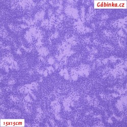 Plátno - Batika fialová, šíře 150 cm, 10 cm, ATEST 1