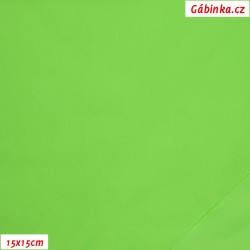 Šusťák lehký, voděodpudivý - NEON zelený, 15x15 cm