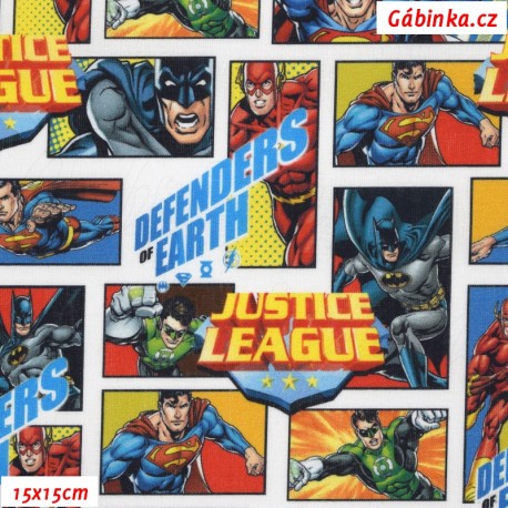 Plátno IT - Komiks Justice League, 15x15 cm
