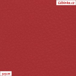 Koženka SOFT 25 - Červená, 5x5 cm