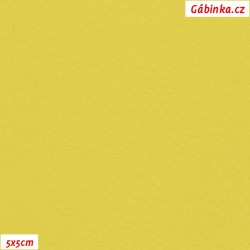 Koženka SOFT 43 - Zářivá žlutá, 5x5 cm
