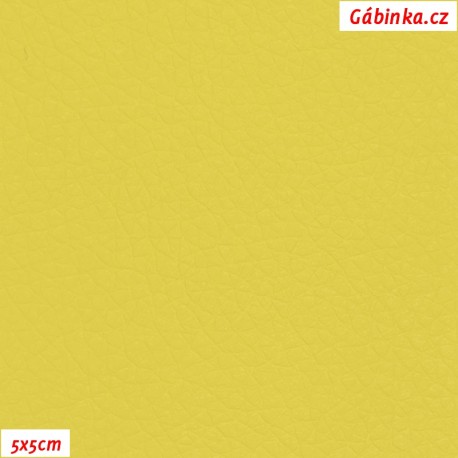 Koženka SOFT 43 - Zářivá žlutá, 5x5 cm