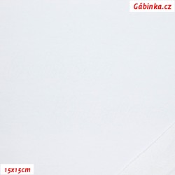 Teplákovina nepočesaná A 2000 - Bílá, šíře 165 cm, 10 cm, ATEST 1, 2. jakost