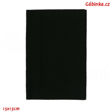Záplata nažehlovací KEPR 99 - Černá, 15x15 cm