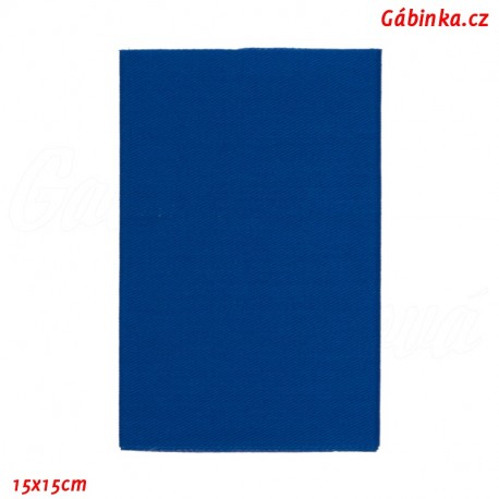 Záplata nažehlovací KEPR 13 - Královsky modrá, 15x15 cm