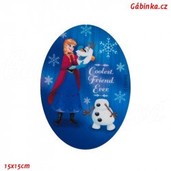 Iron-On Knee Patch Frozen 5 - Anna and Olaf, Certification 1