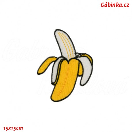 Nažehlovačka - Banán, 15x15 cm