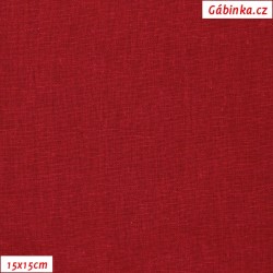 Linen with viscose A 28 - Red, width 138 cm, 10 cm