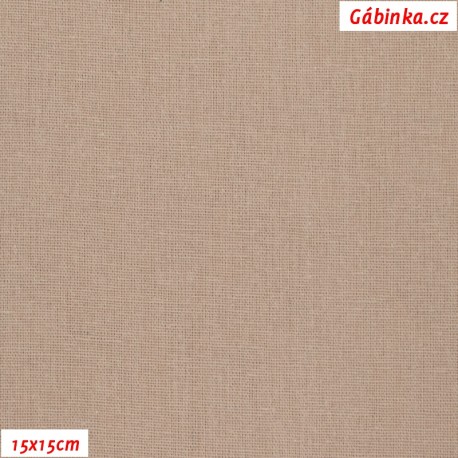 Linen with viscose ITALY 13 - Warm Beige, 15x15 cm