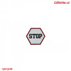 Nažehlovačka reflexní - Stop, 15x15 cm