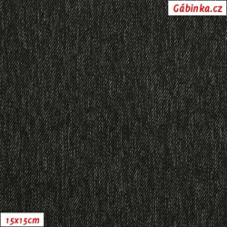 Waterproof Fabric OSAKA 10 - White-Black Highlight, width 155 cm, 10 cm