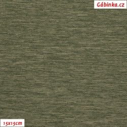 Potahová látka 021 - Tmavě zelená, 15x15 cm
