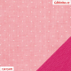 Fáčovina lehká, průsvitná - Puntíky na růžové, kombinace s hladkým nápletem A 1010 středně růžovým