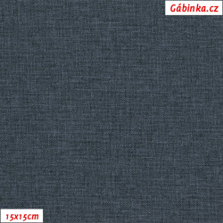 Waterproof Fabric LENA 052 - Blue-Black Highlight, width 155 cm, 10 cm