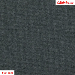 Waterproof Fabric LENA 008 - Dark Grey Highlight, width 155 cm, 10 cm
