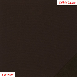 Zimní softshell 022 - Čokoládově hnědý, 15x15 cm