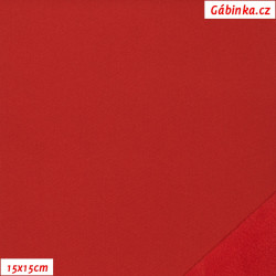 Zimní softshell 059 - Červený, 15x15 cm