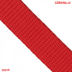 Popruh POP - Červený, šíře 20 mm, 5x5 cm