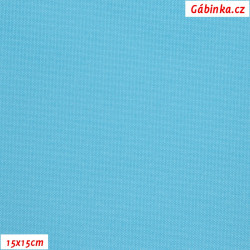 Kočárkovina MAT 630 - Světle modrá, 15x15 cm