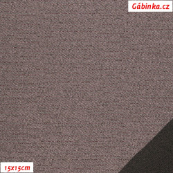 Kočárkovina žakár - Fialová s černou, 15x15 cm