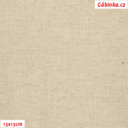Poly-Cotton Canvas - Natural Grezzo, width 140 cm, 10 cm