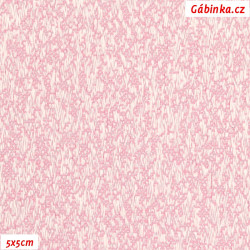 Kočárkovina žakár - Růžovobílá, foto 5x5 cm