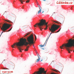 Kočárkovina Premium - Rozlité víno, foto 15x15 cm