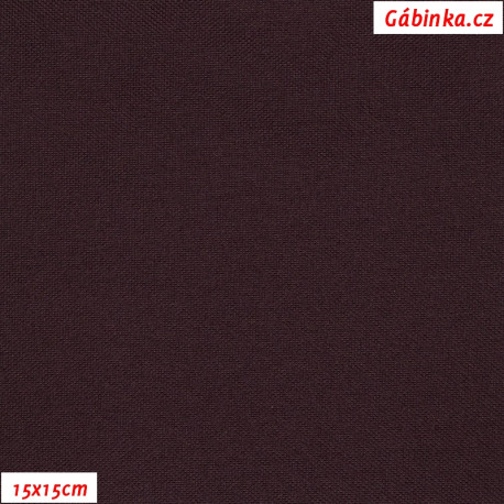Kočárkovina MAT 257 - Tmavě fialovohnědá, foto 15x15 cm