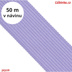 Lemovací proužek PES VOC - Světle fialový levandulový, šíře 25 mm, 50 m