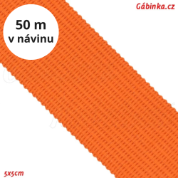 Lemovací proužek PES VOC - Oranžový, 5x5 cm