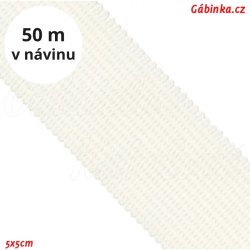 Lemovací proužek PES VOC - Bílý, 5x5 cm