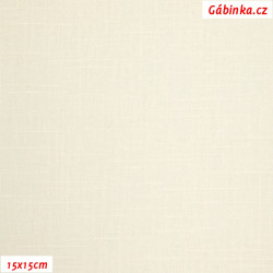 Linen with viscose B 06 - Cremy, width 135 cm, 10 cm, 2nd quality