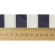 Plátno - Proužky 2 cm tmavě modré a bílé, foto s metrem