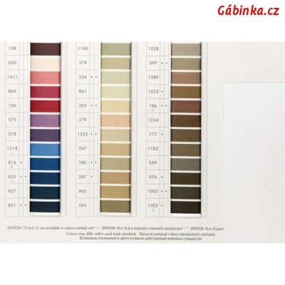 Nitě - Amann SYNTON 80 PES, 2400 m, vzorník 2