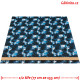 Waterproof Fabric Premium - Blue-Black Hexagons, photo with meter