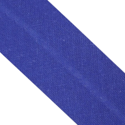 Šikmý proužek bavlněný - Královsky modrý, šíře 20 mm, 1 m