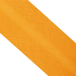 Šikmý proužek bavlněný - Oranžovožlutý, šíře 20 mm, 1 m