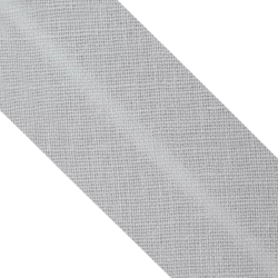 Šikmý proužek bavlněný - Světle šedý, šíře 20 mm, 1 m