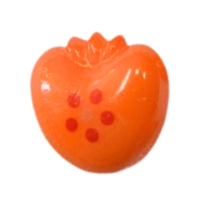 Dětský knoflík - Jablíčka oranžová